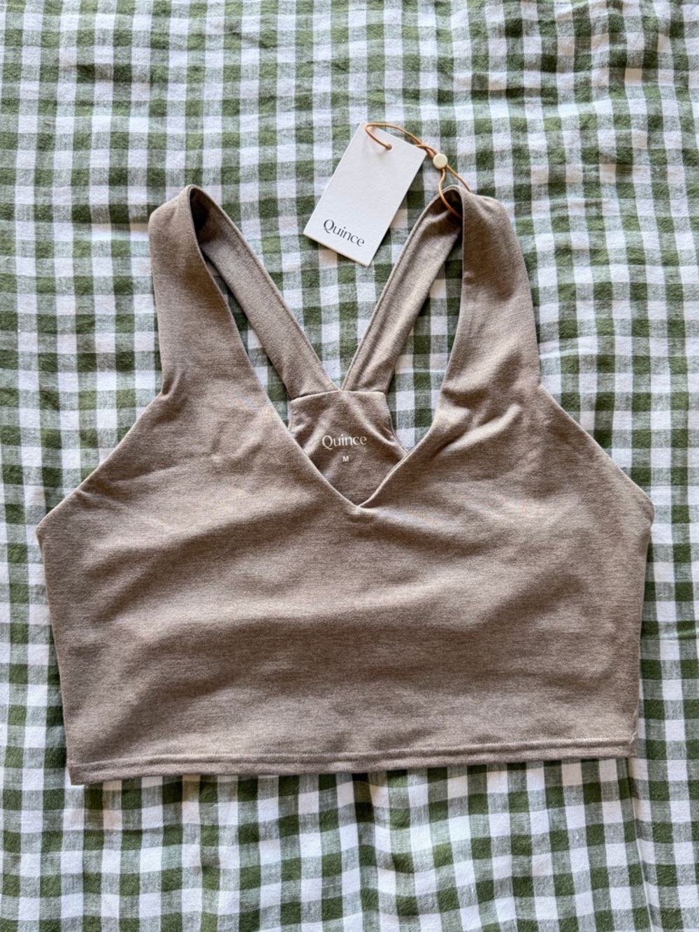 Quince Ultra-Soft V-Neck Cropped Tank